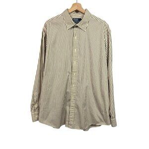 VTG Polo Ralph Lauren Shirt Vertical Striped Curham Classic Fit Mens XXL READ